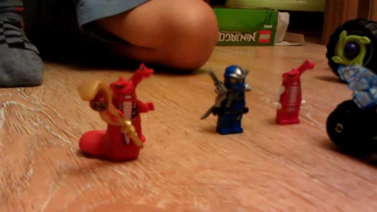 Lego Ninjago змеиная машина Master of Spinjitsu и снегоход Zane ZX