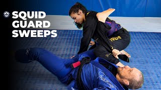 How to sweep from squid guard (2 powerful variations with lapel control)