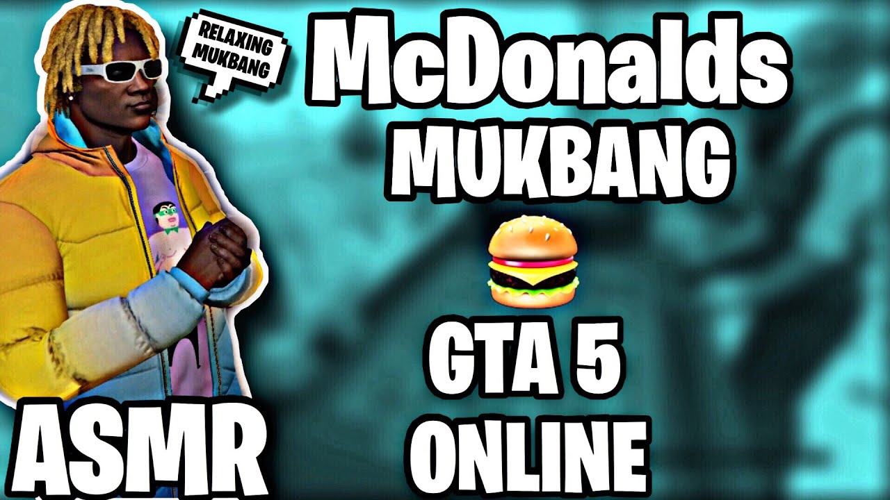 Relaixng ASMR McDonalds Mukbang | Nuggets + Burger | GTA 5 Online Casino ASMR Gameplay