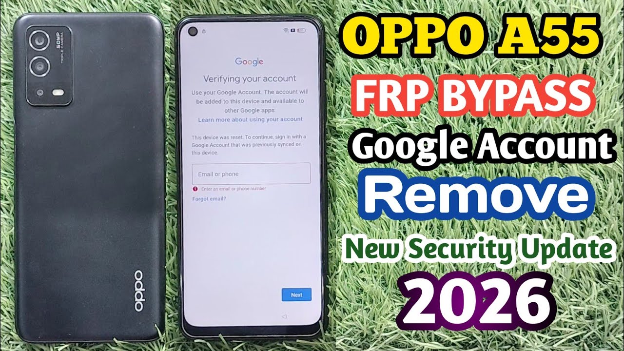 Oppo A55 FRP Bypass || All Oppo Phone FRP Bypass (Without PC) New Security New Method Update 2026