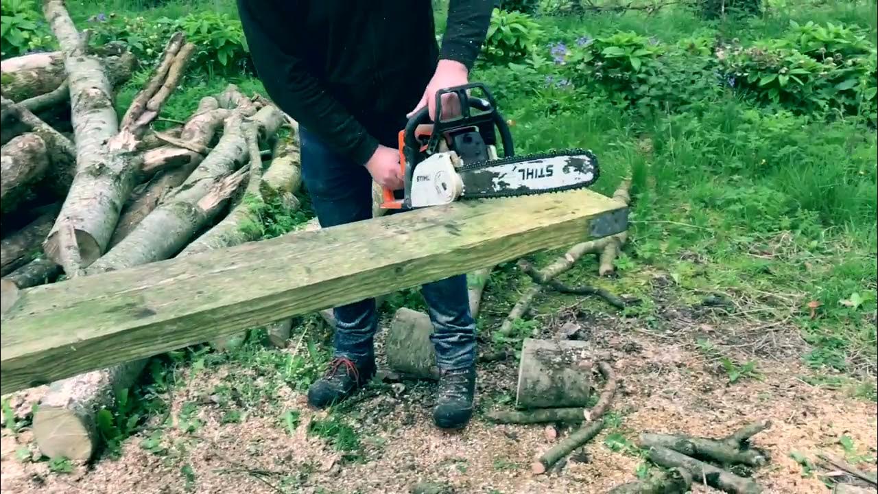 Patented Self Adjusting Log Holder / Chainsaw Stand / Sawhorse The
