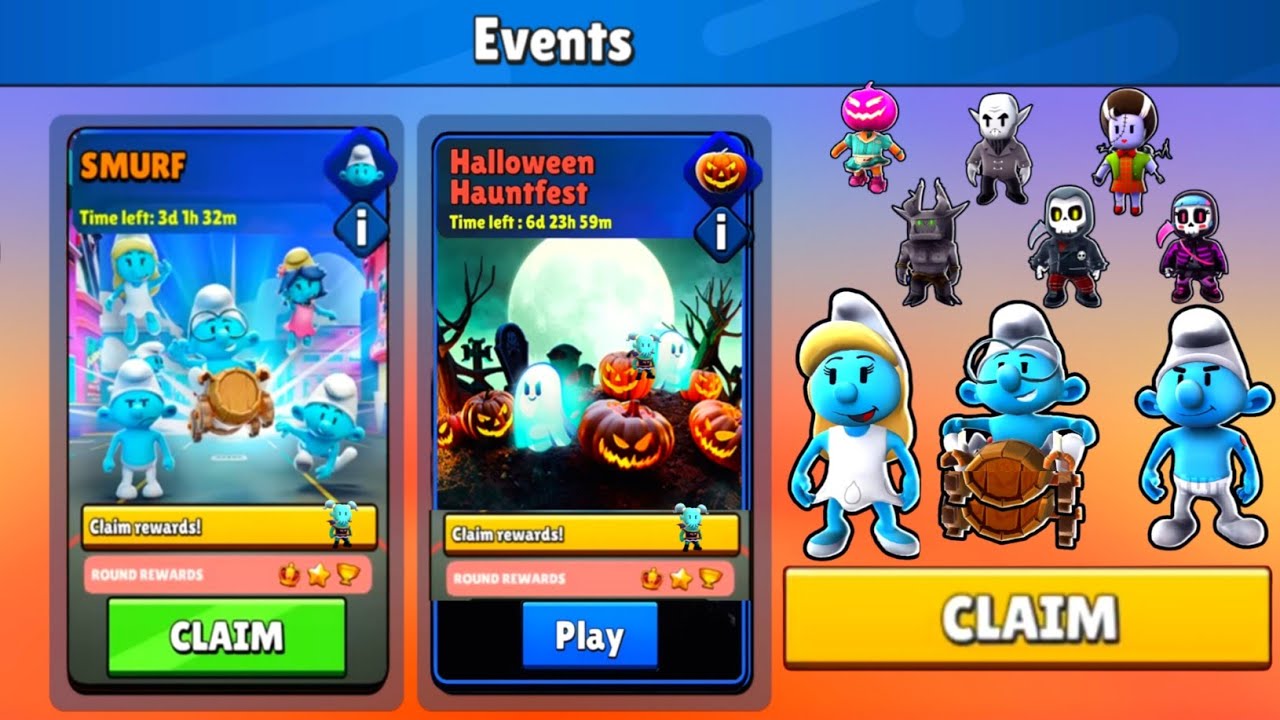 Stumble Guys x The Smurfs: Halloween event - The Smurfs