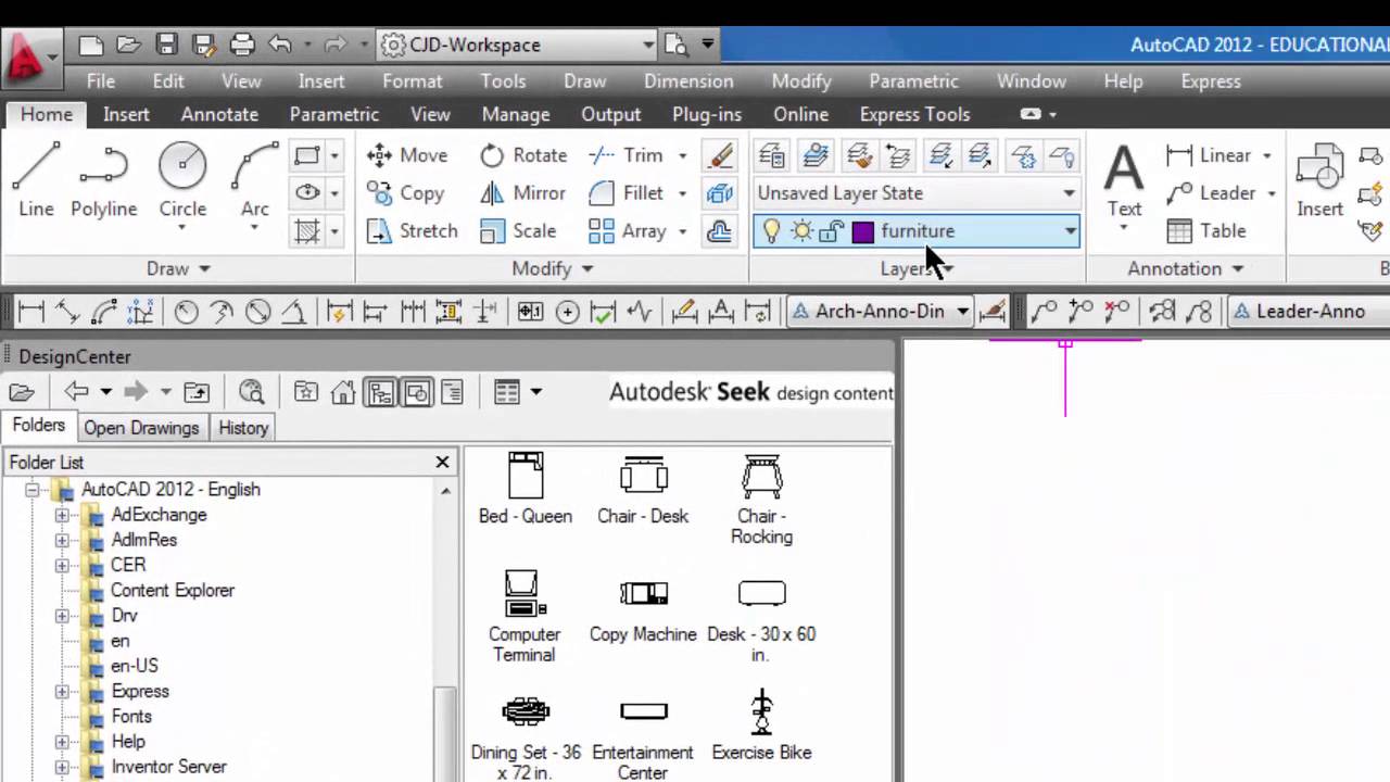 Autocad Add Blocks Using The Design Center 39