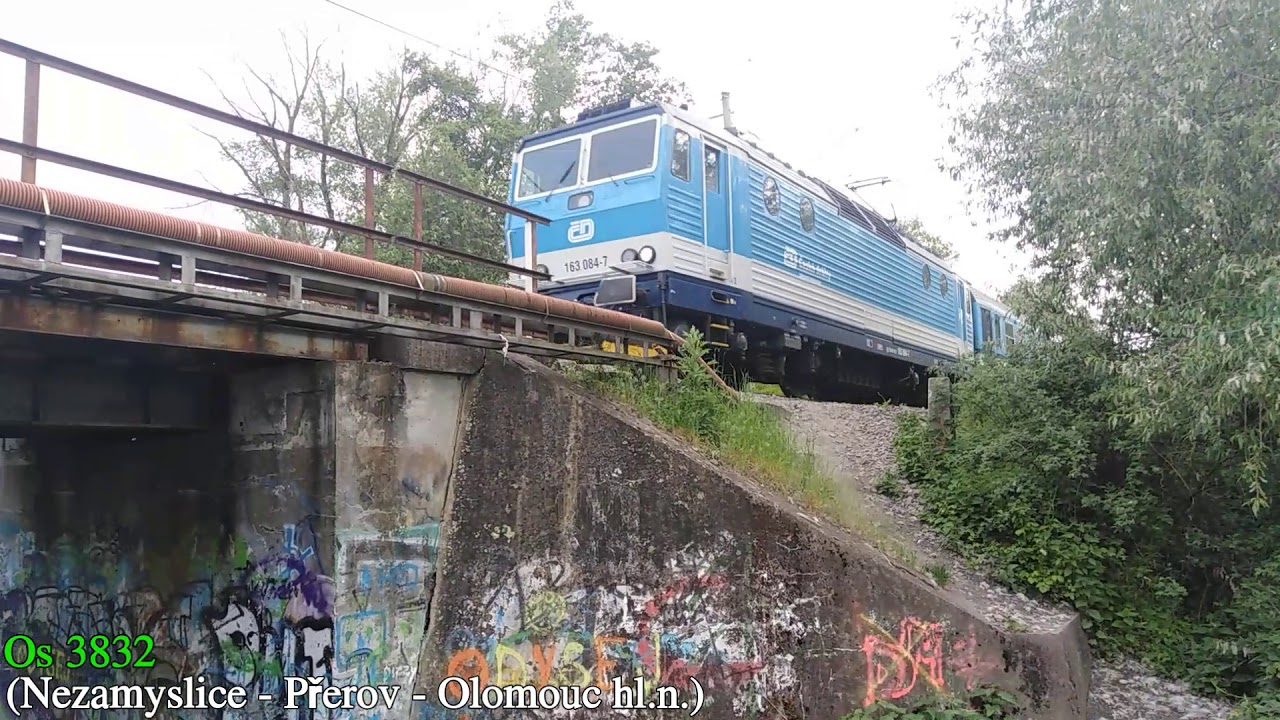 Vlaky u trati - Chropyně (19.5.2020)