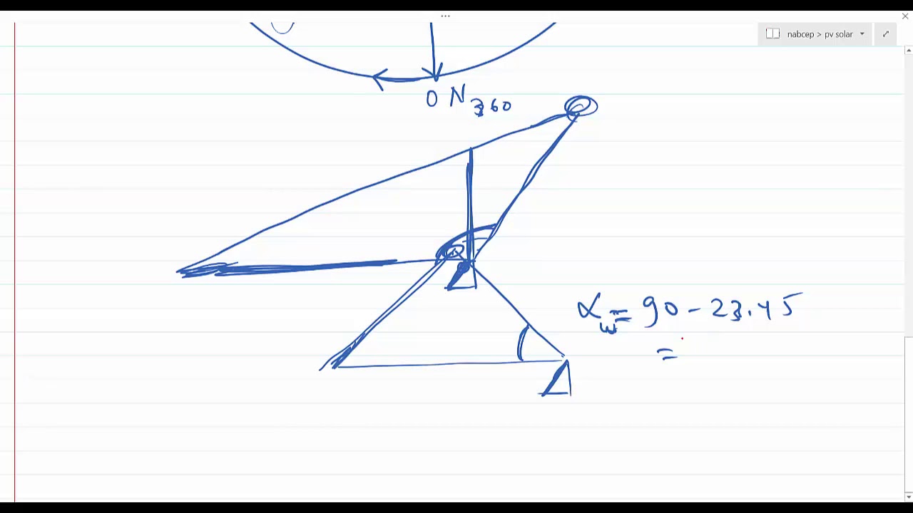 الدرس الرابع: زوايا الشمس