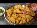 If You Have 1 Raw Potato &amp; Suji At Home, You Can Make This Crispy Suji Snacks | Suji Triangle Snacks