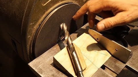 Sharpen drill bit. The easy way