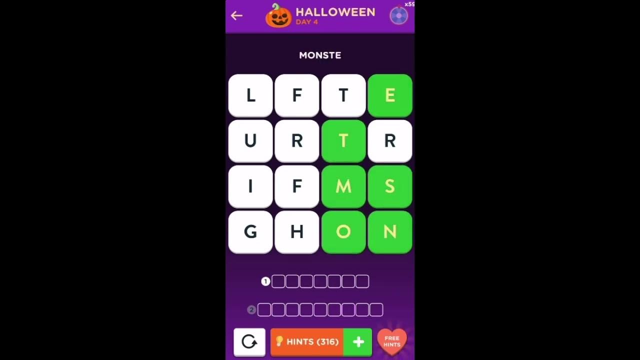 WordBrain 2 Halloween Event Day 4 October 18 2023 Answers, Solutions