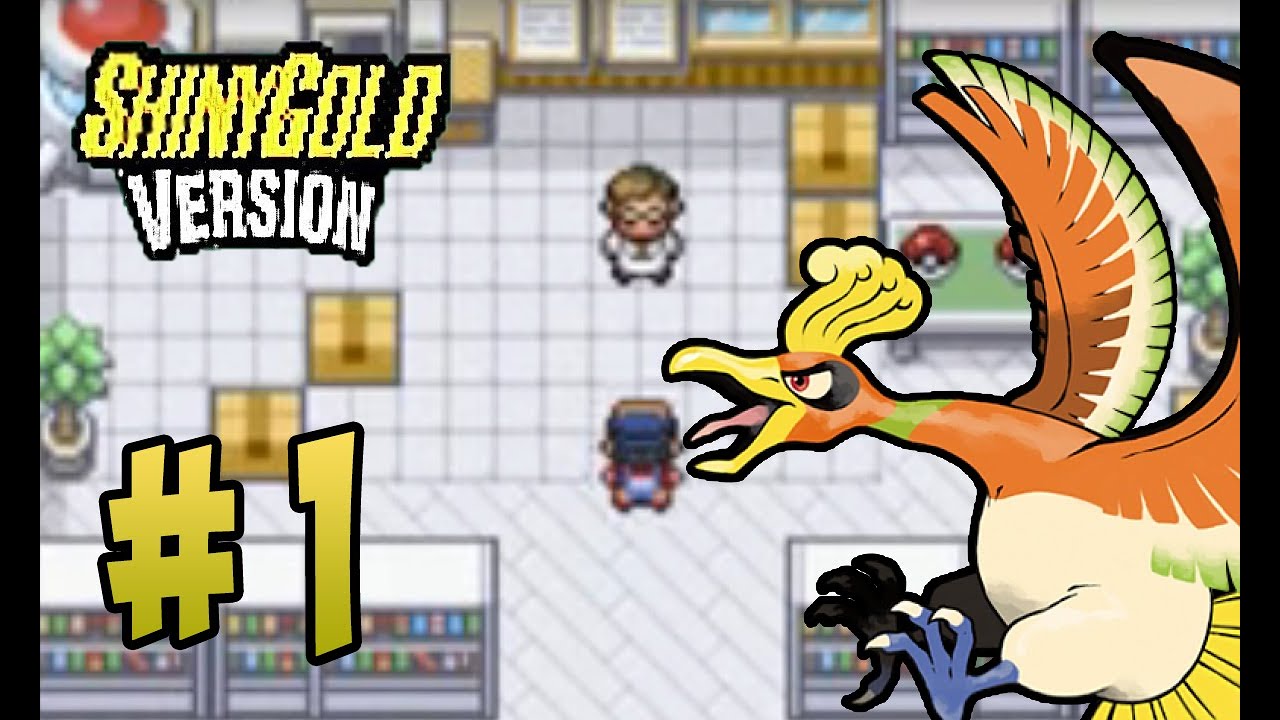 Let's Play Pokemon Shiny Gold Version X Part 1 - New Bark Town