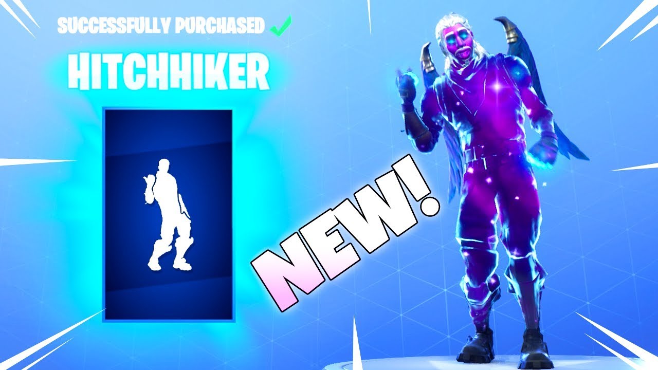 A New Dance emote Arrived! HITCHHIKER! (New item shop) Fortnite Battle