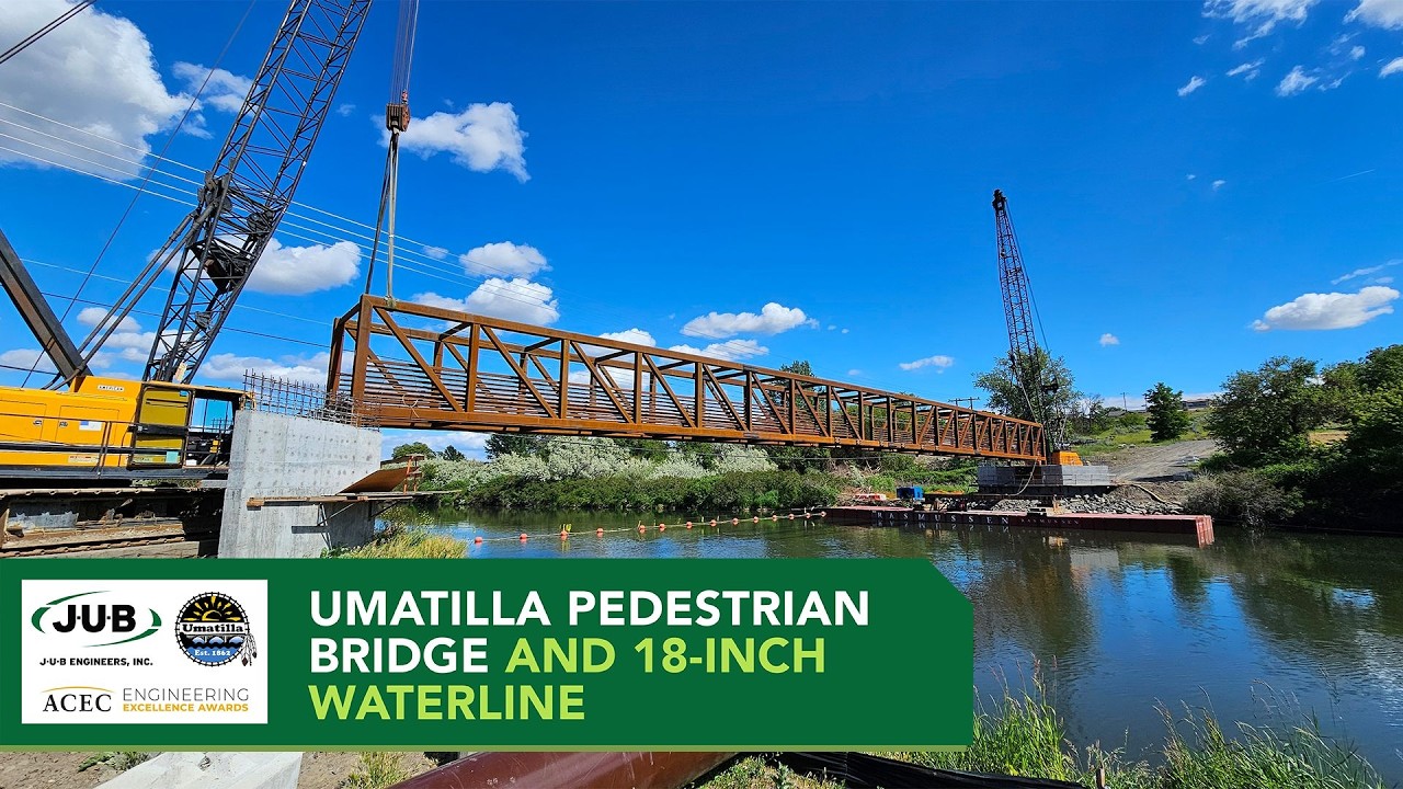 Umatilla Pedestrian Bridge Replacement. ACEC Oregon Honor Award Winner.
