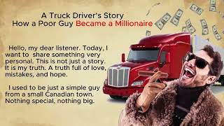 A Truck Driver's Story 🚚. How a Poor Guy Became a Millionaire💰.