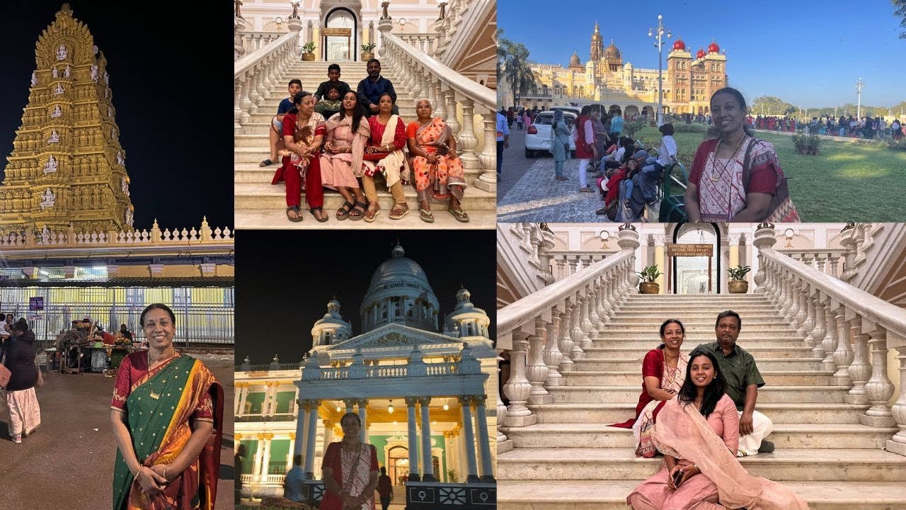 Mysore palace ✨! & சாமுண்டீஸ்வரி கோவில்!!!🌼🪔