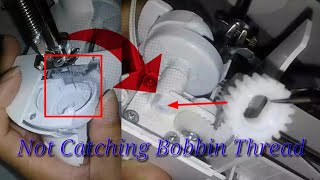 Mini Sewing Machine Not Catching Bobbin Thread? How To Fix The Timing.