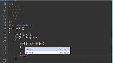 Lec - 43 how to print pattern in c programming part7 | programming in c | programming tutorial