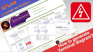 How to generate Terminal diagram Report in EPLAN Electric P8 I EPLAN for Beginners I ElectroVerse