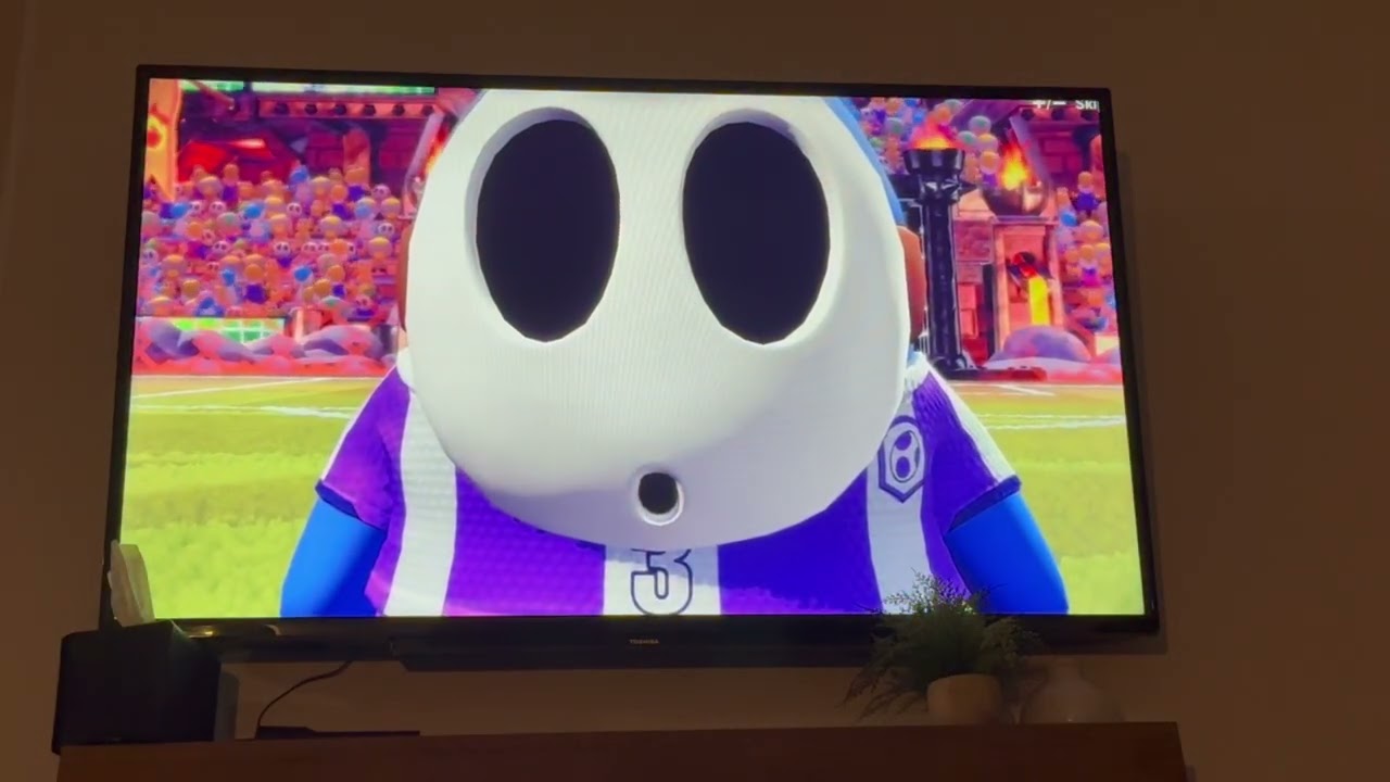 Mario soccer, crazy close game.