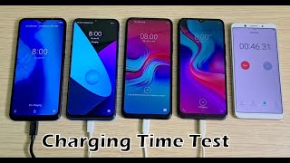 Motorola G8 Power Lite vs Realme C3 vs Infinix Hot 9 vs Infinix Hot 8 Charging Time Test