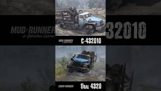 How MudRunner's vehicles look in the SnowRunner game | #Shorts #missioninsnowdriftland