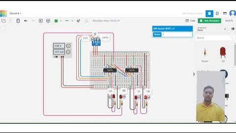4-Bit Right Shift Serial In / Parallel Out (SIPO) Register (01DEM20F2009)