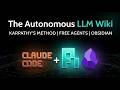 Build a Living Knowledge Base for AI Agents: LLM Wiki with Claude Code + Obsidian (Free) | بالعربي