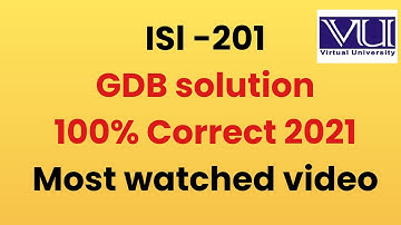 Isl 201 Gdb solution  2021| isl 201 gdb| isl gdb solution | isl 201 gdb 2021