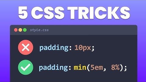 🔰 5 CSS Tips & Tricks for better Responsive Web Design #css #tips #webdevelopment #webdesign #tricks