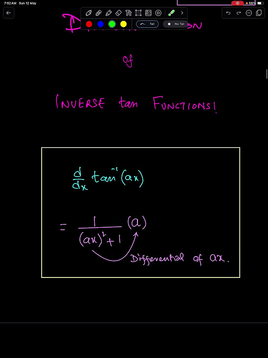 A2 maths p3 diff of inverse tan functions fri 17 may 2024 youtube