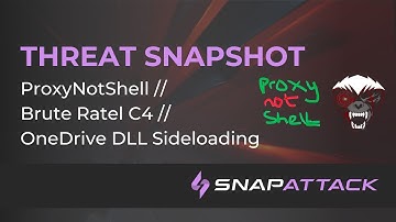 ProxyNotShell // Brute Ratel C4 Leaked // OneDrive DLL Sideloading | Threat SnapShot
