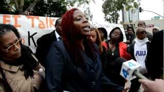 Whitney Houston..insensitive remark protested at John and Ken Show..