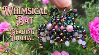 DIY 3D Beaded Bat Tutorial π¦ Whimsical Crystal Bat Charm