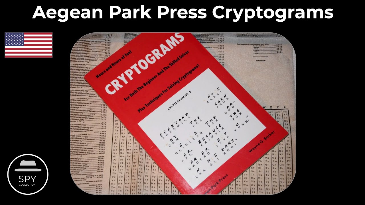 Aegean Park Press 1980 Cryptograms Book - YouTube