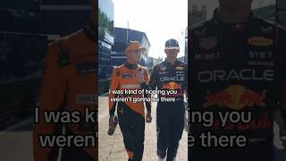 Max Verstappen Interviews Lando Norris After Imola GP Qualifying #f1 #shorts #maxverstappen #imolagp