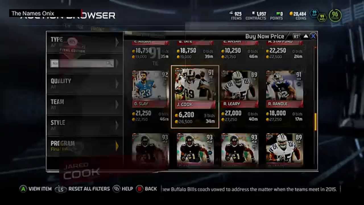 Madden 15 Ultimate Team - Final Edition 98 Overall Eric Weddle