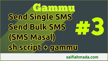 Part 3 Gammu Send Mass SMS (Bulk SMS) Command Line