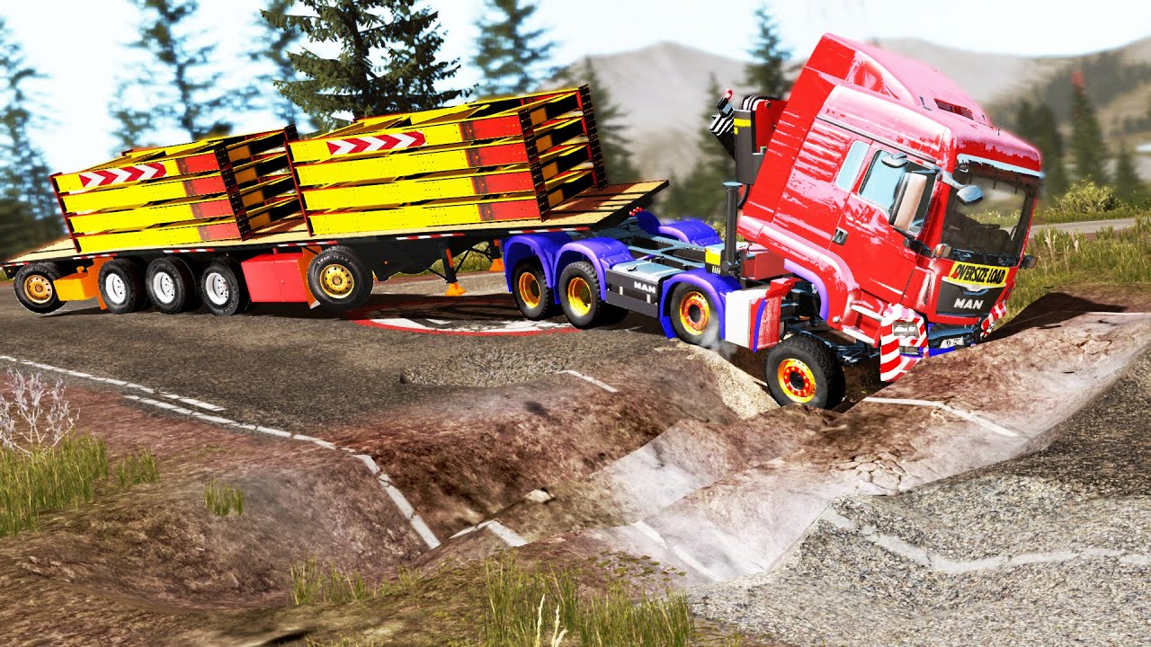 Trucks vs Potholes #58 | BeamNG.DRIVE