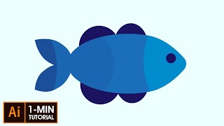 Flat Design Fish - Illustrator Tutorial