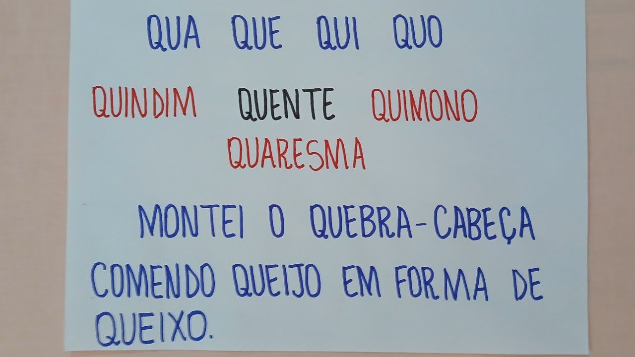 Aprendendo  a ler - Sílabas complexas - QUA QUE QUI QUO - Leitura - Alfabetização - EJA
