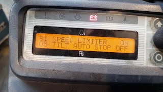 Disable speed limiter on a Nissan, Mitsubishi, Caterpillar and Atlet Forklift