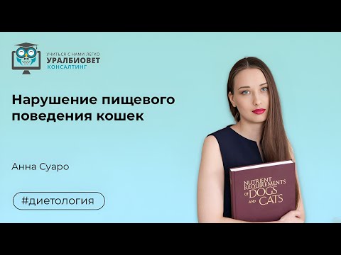 Нарушение пищевого поведения кошек, лектор Анна Суаро