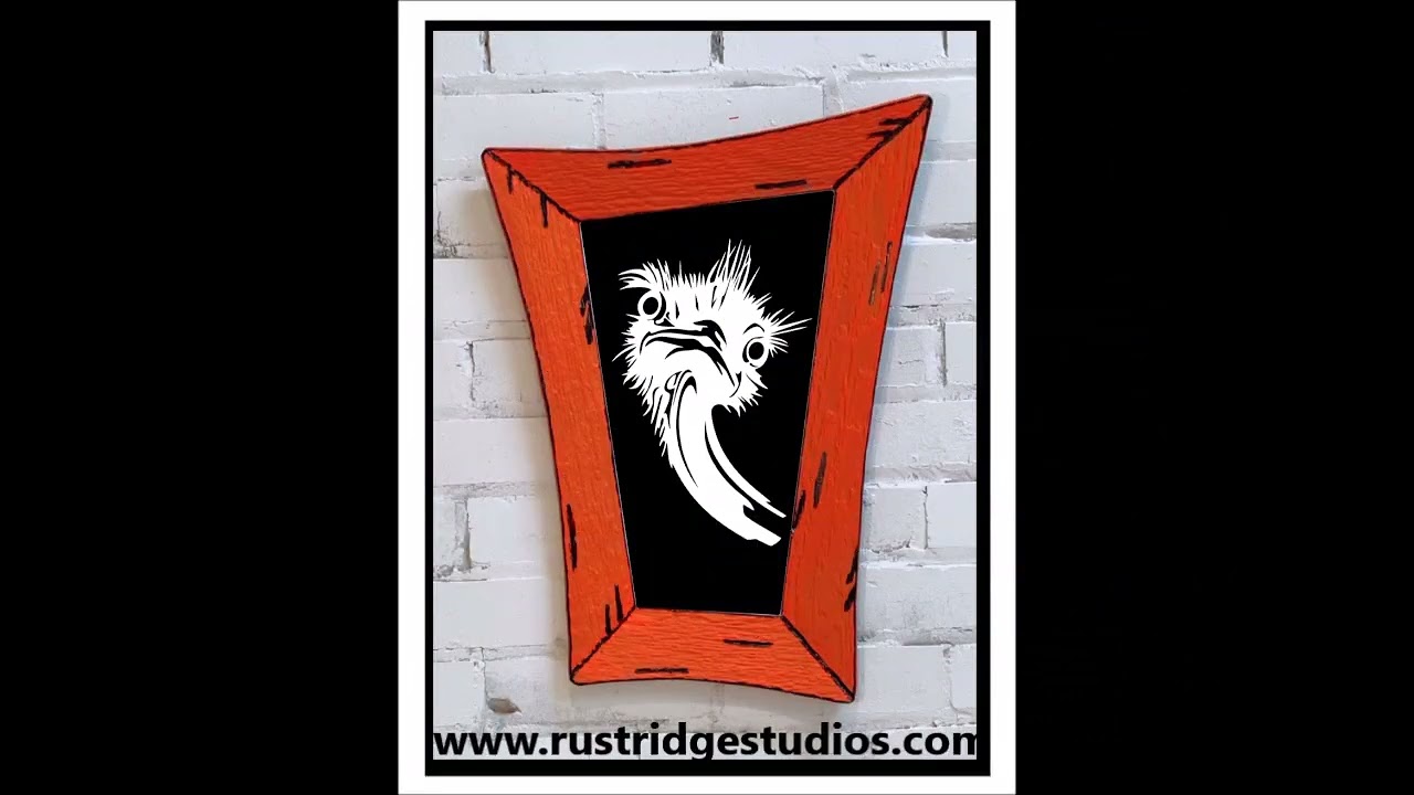 DANkWOOD Whimsical Upcycled wood frame, Chalk, Paint/Stain, wONKy, CroOKed, www.rustridgestudios.com