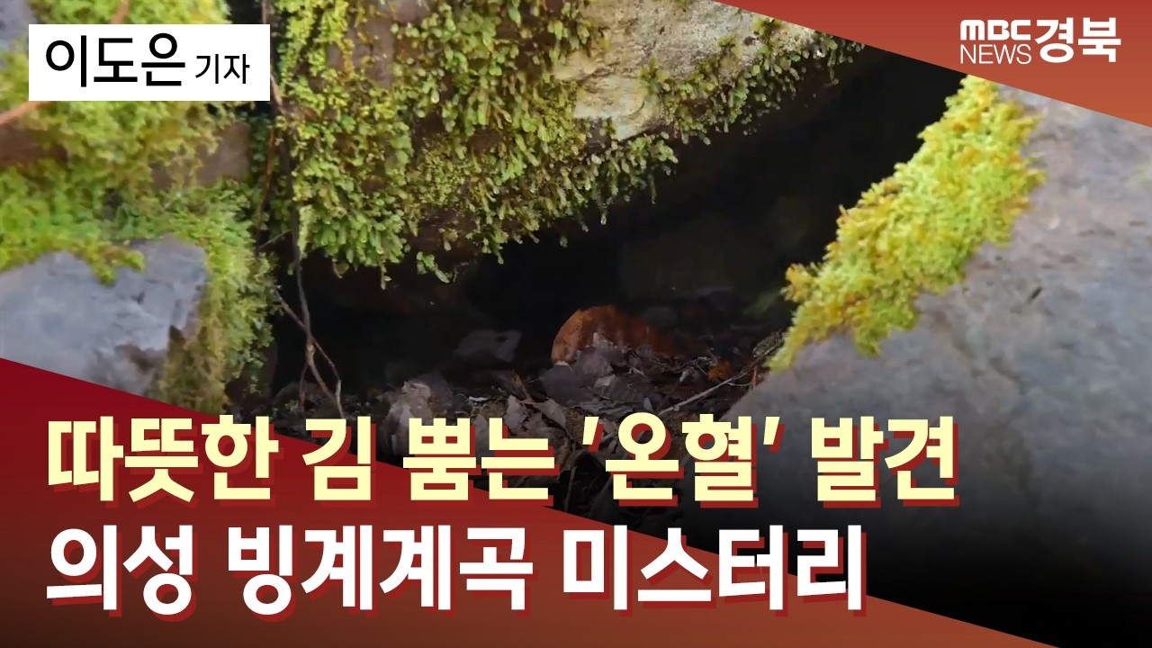 [R] 따뜻한 김 뿜는 '온혈' 발견..의성 빙계계곡 미스터리 / 안동MBC