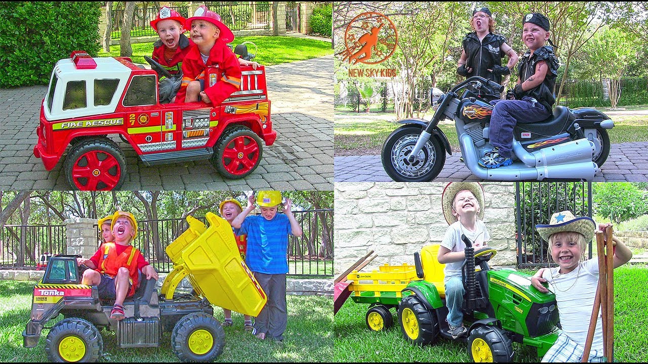 skyblivion Kids Ride On Fire Engines, Police Cars, Dump Trucks and More
