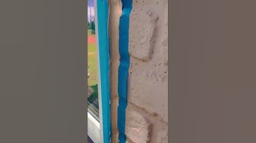 Seal the window frame #sealingmachine  #wall #shorts