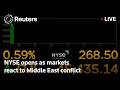 LIVE: NYSE opens as markets react to Middle East conflict