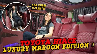 Full Interior Toyota Hiace Luxury Maroon Edition ⁉️ classic1interior