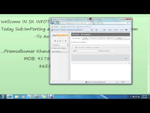 ImPorting and Exporting Database From One System To Another SystemMysql Hindi Video  4