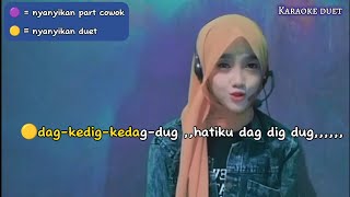 Senandung rindu (rhoma irama) | karaoke duet tanpa vocal cowok | cover by nur ilmi