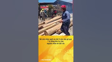 Nữ chủ nhân ngất xỉu khi 5 căn nhà gỗ quý 7 tỷ hóa tro tàn do đốt rác | Tin tức short