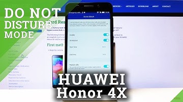 How to Enable Do Not Disturb Mode in HUAWEI Honor 4X - Block Sounds & Vibrations